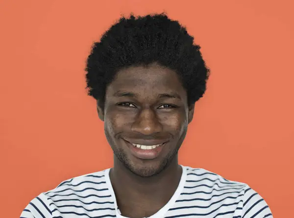 年轻的非洲男人的脸 — 图库照片