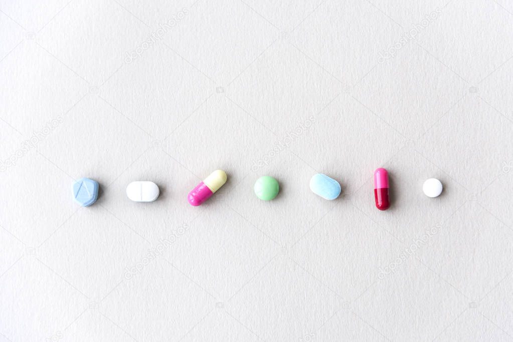 different colorful Pills
