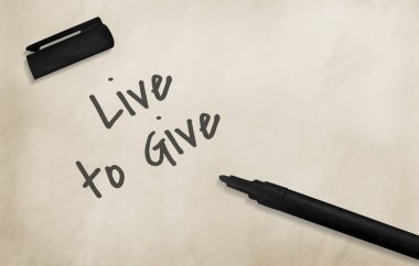  Kağıt ve siyah kalem