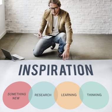 Poster çalışma iş adamı