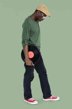 Vinil disk tutan adam