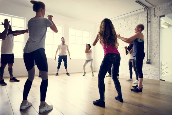 People Exercise in Class — Stock Photo, Image