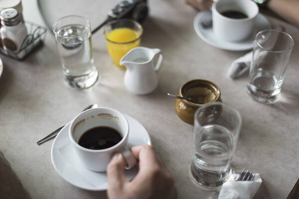 person Drinking Coffee