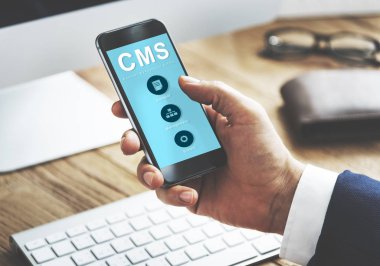 Akıllı telefon kullanan iş adamı
