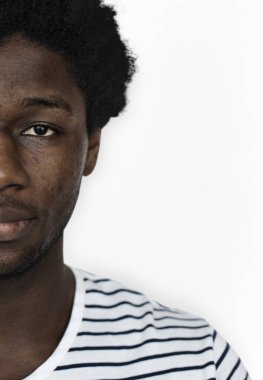 genç Afrikalı adamın yüzü