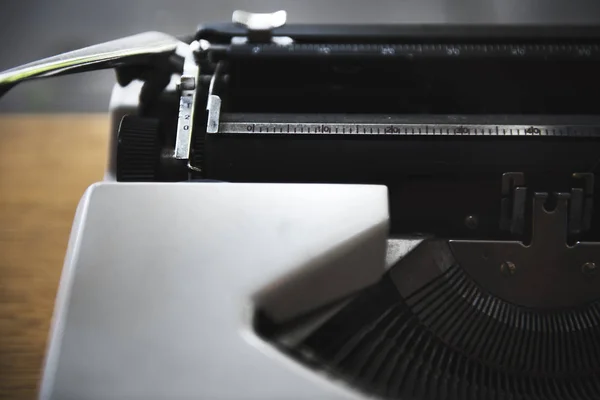 Detailní záběr z klasického psacího stroje — Stock fotografie
