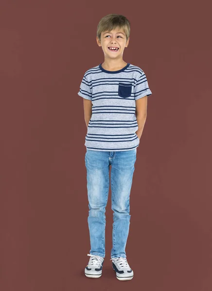 Little Boy in Studio — Stockfoto