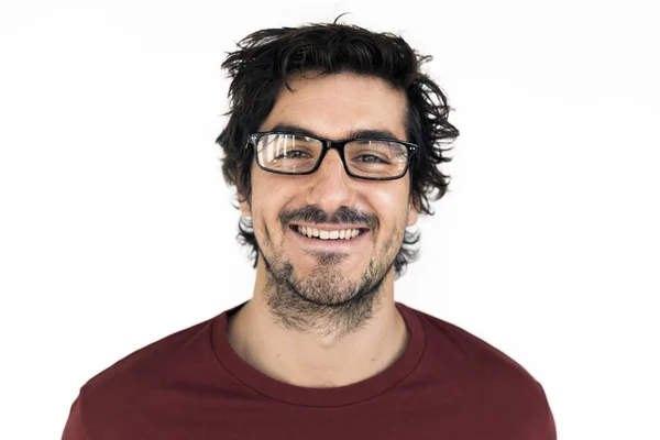 Hombre sonriente en el estudio — Foto de Stock