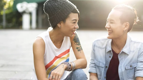 Pareja de lesbianas Momentos — Foto de Stock