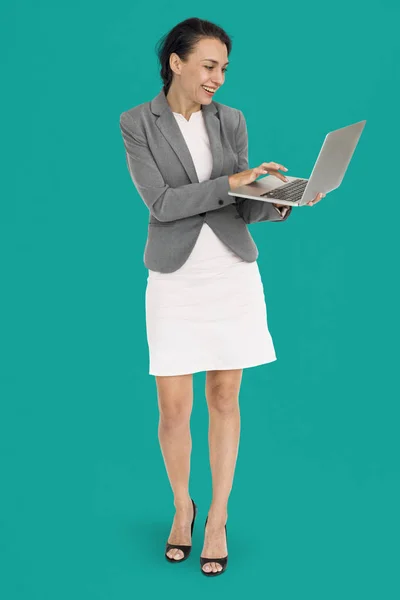 Businesswoman working on Laptop — Stock Photo, Image