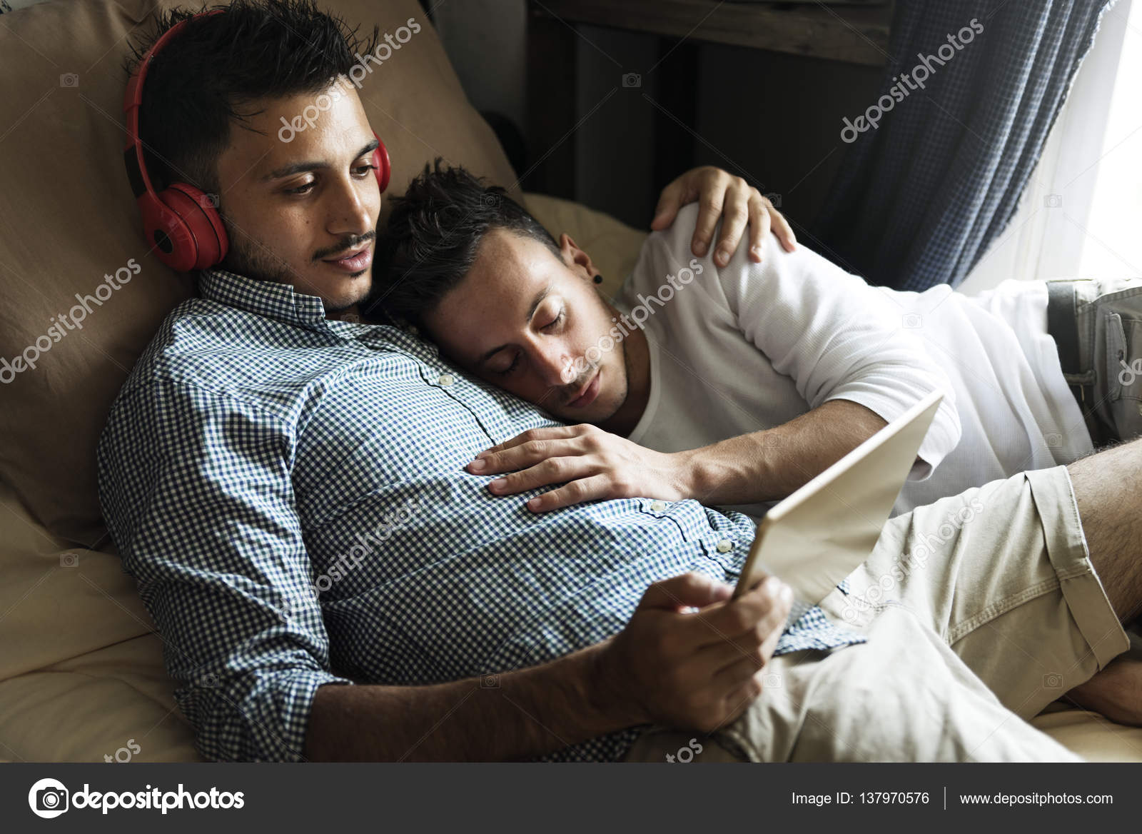 Gay Couple in Love — Stock Photo © Rawpixel 137970576