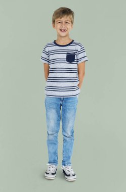  Little Boy in Studio