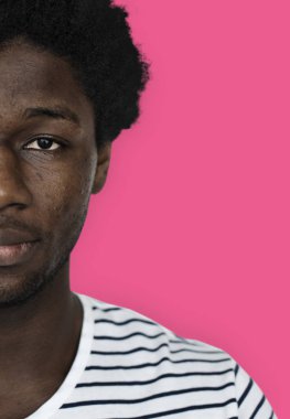 genç Afrikalı adamın yüzü