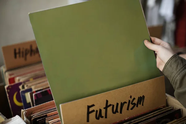 Futurismo Musica Vinile Record — Foto Stock