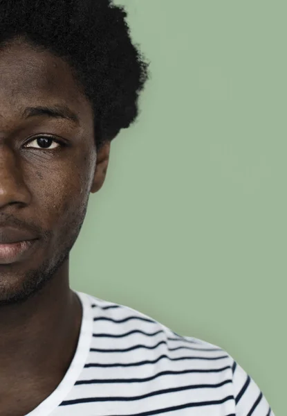 Joven africano cara de hombre —  Fotos de Stock