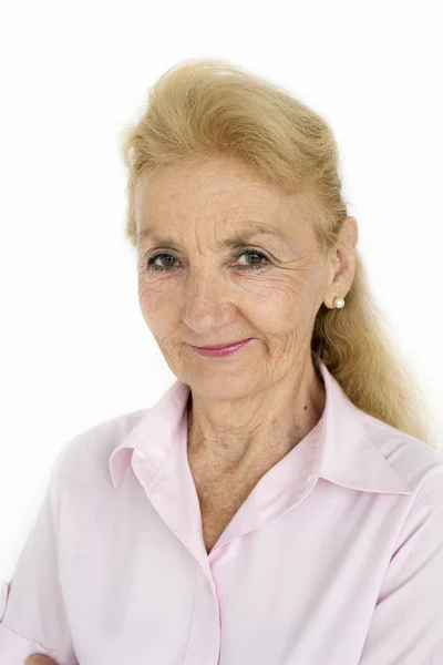 Kaukasische senior vrouw — Stockfoto