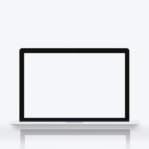 Realistic laptop monitor — Stock Vector