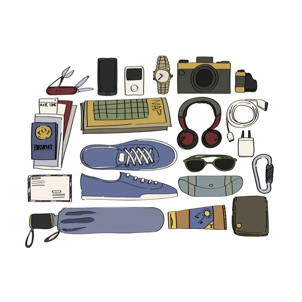 Drawing Travel Pack equipment Stock Vector Image by ©Rawpixel 142332300