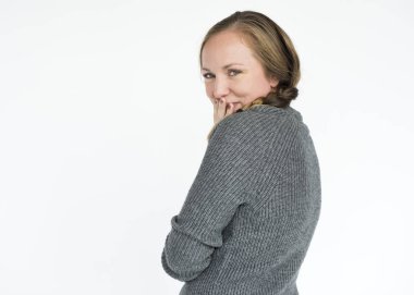 stüdyoda Kafkas kadın