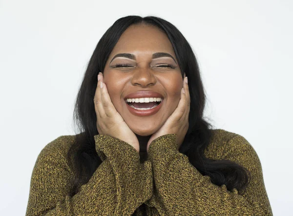 Sonriente mujer afroamericana —  Fotos de Stock