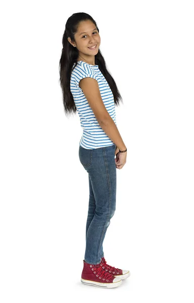 Smiling Asian Girl in th studio Stock Picture