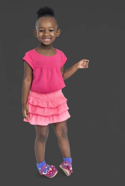 sevimli küçük Afrikalı kız