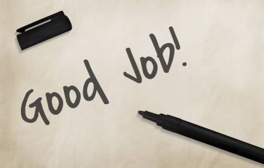  Kağıt ve siyah kalem