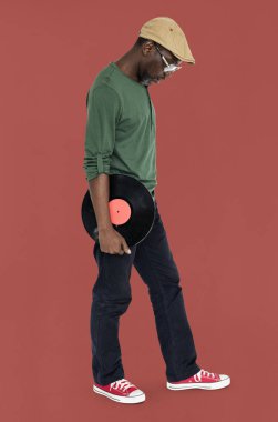 Vinil disk tutan adam