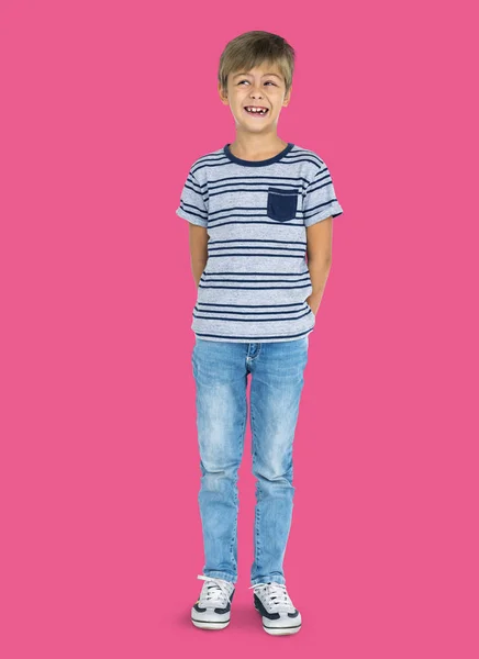 Little Boy in Studio — Stockfoto