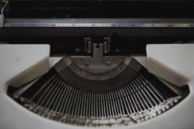 Klasik daktilo yakın çekim