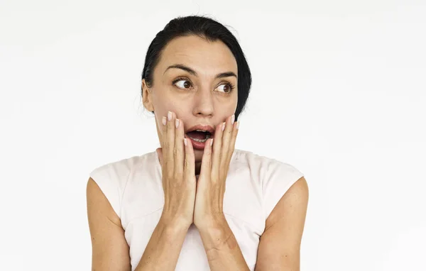 Mujer posando en el estudio — Foto de Stock