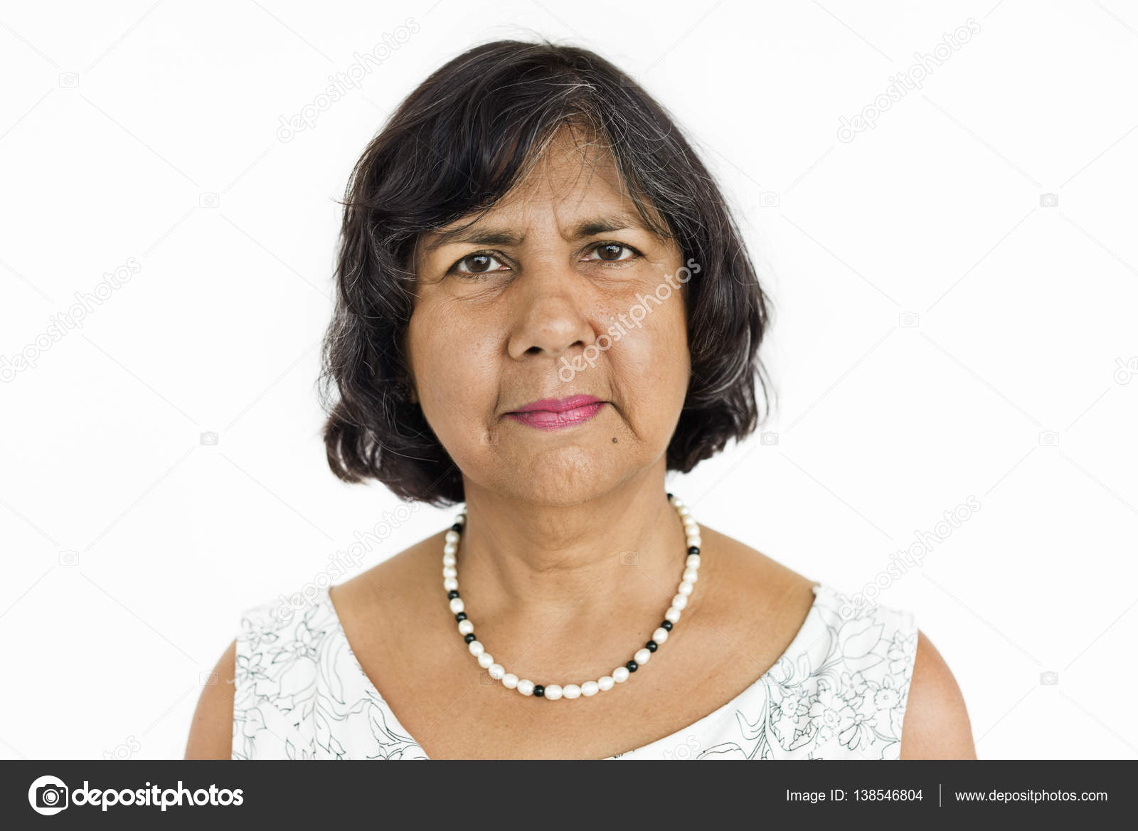 Mature Woman Face With Short Hair Stock Photo C Rawpixel 138546804