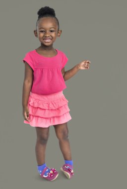 sevimli küçük Afrikalı kız