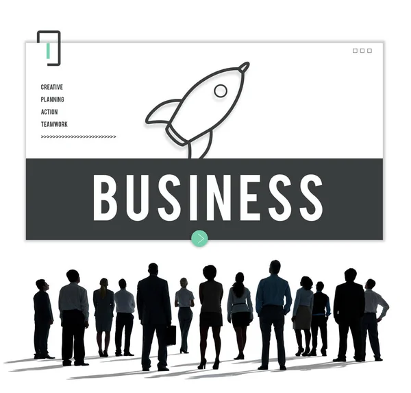 Группа успешных бизнесменов — стоковое фото