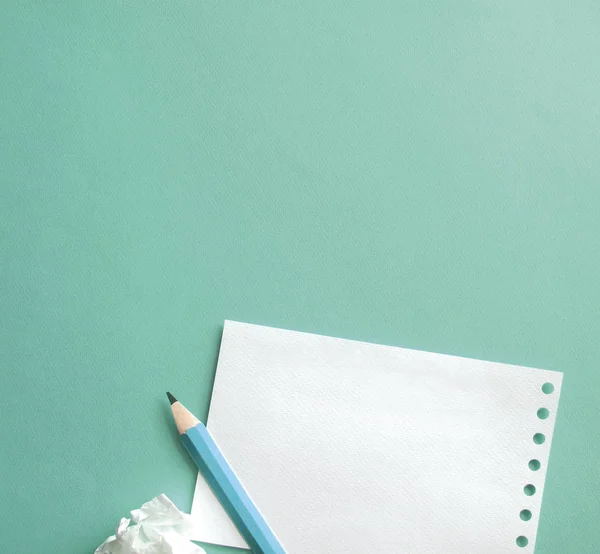 Notebook Paper and pencil — Stock Photo, Image