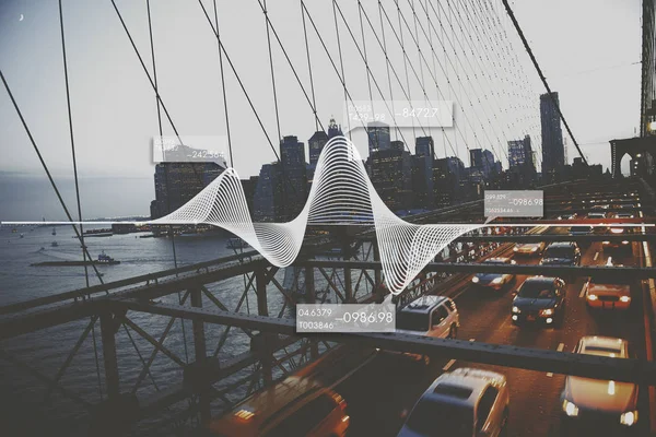 Vista desde el puente de Brooklyn — Foto de Stock