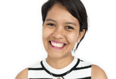 çekici gülümseyen Asyalı kadın