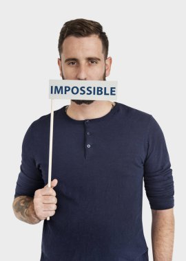 adam boş ağzıyla kaplama