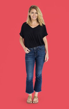 stüdyoda Kafkas kadın