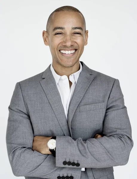 Young business man in the studio — Stock Photo, Image