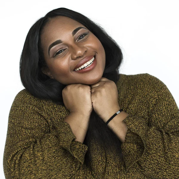 Sonriente mujer afroamericana —  Fotos de Stock