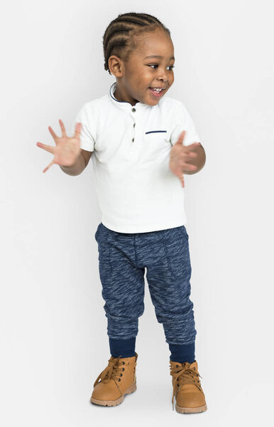 cute African little boy