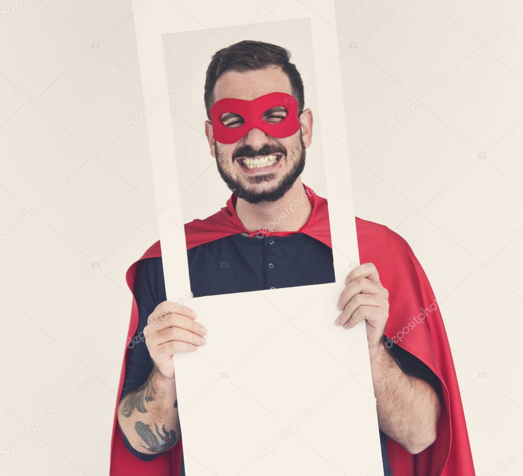man in Super Hero Costume