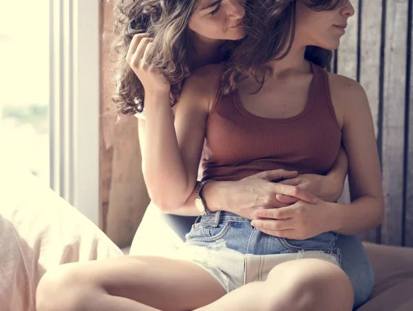 Lesbianas pareja juntos —  Fotos de Stock