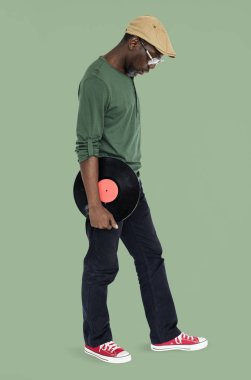 Vinil disk tutan adam