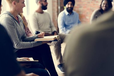 Seminer için insanlarla tanışmak