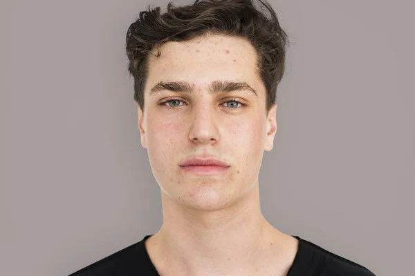 caucasian young Man face