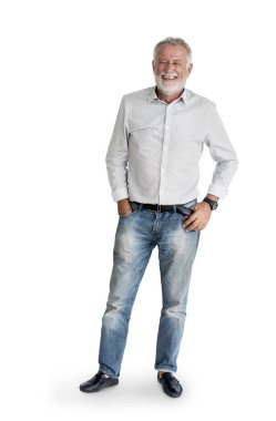  gülümseyen kıdemli adam