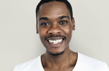 Afrika kökenli Amerikalı adam stüdyo