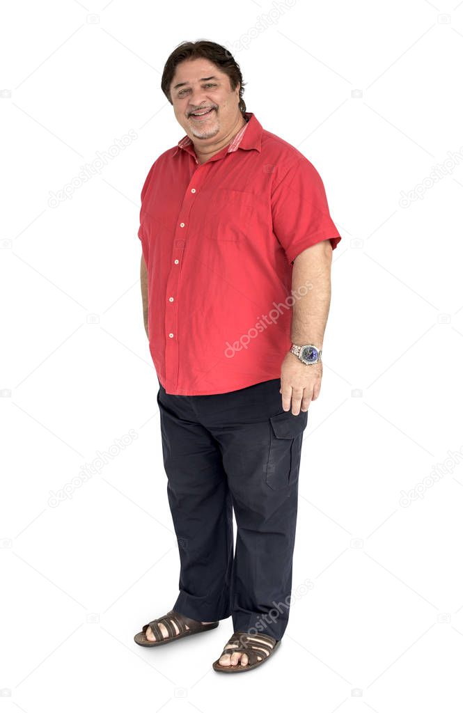 adult man standing in studio